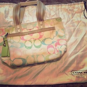 fabric Coach bag